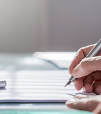 Document with Pen