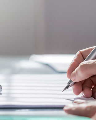 Document with Pen