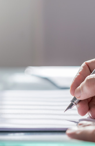Document with Pen
