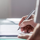 Document with Pen