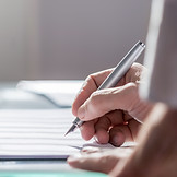 Document with Pen