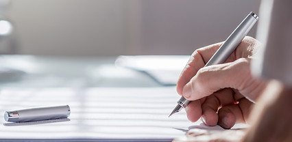 Document with Pen