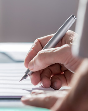 Document with Pen
