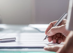 Document with Pen