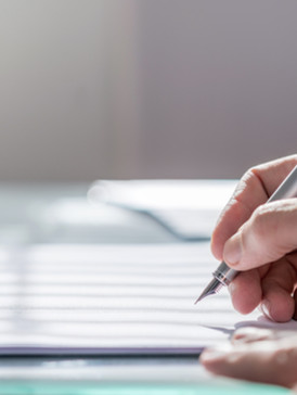 Document with Pen