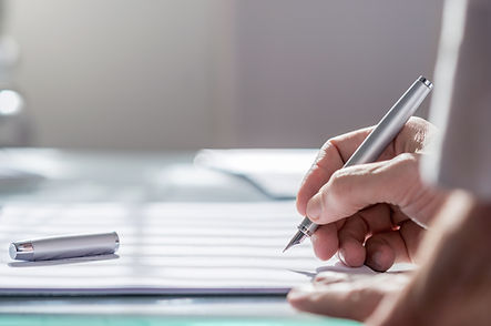 Document with Pen