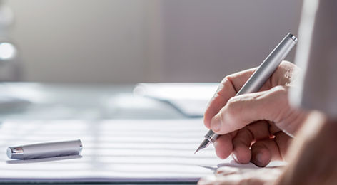 Document with Pen