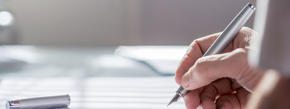 Document with Pen