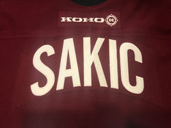 2001-2002Sakic19Name Plate_Koho Logo