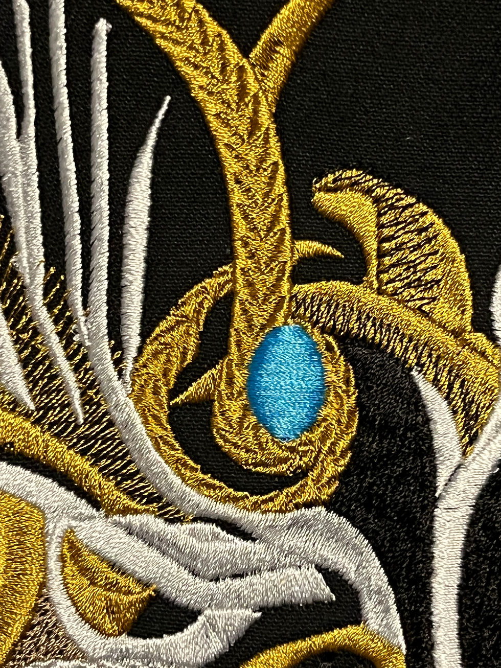 Thumbnail: Golden Gaze: Skeletal Piranha Fish with a Singular Eye