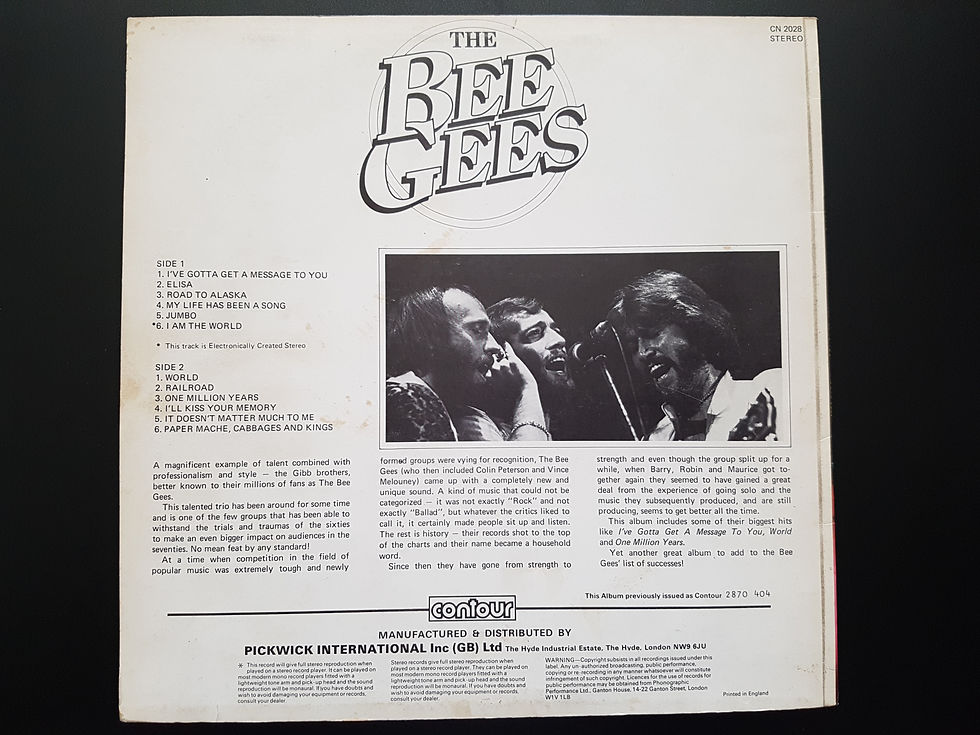 Thumbnail: Bee Gees I've gotta get a message to you