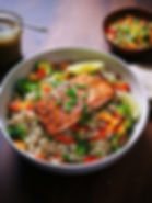Ginger-Glazed Salmon Bowl