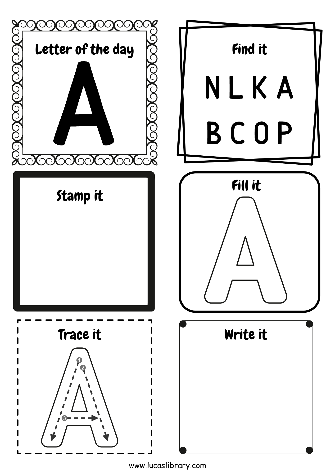 Attività per primo approccio all'alfabeto inglese