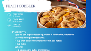 July 4th Peach Cobbler 