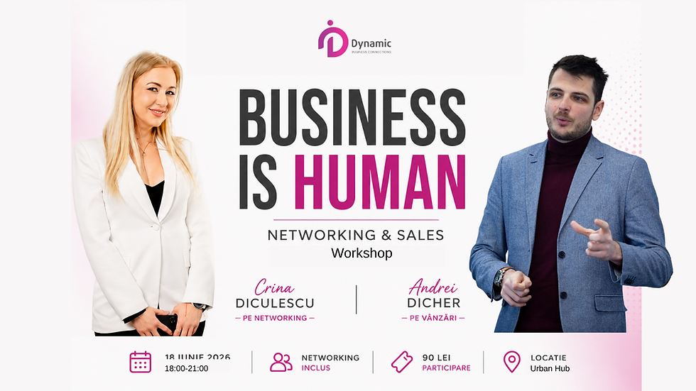 BUSINESS IS HUMAN: Networking & Sales pentru 2026