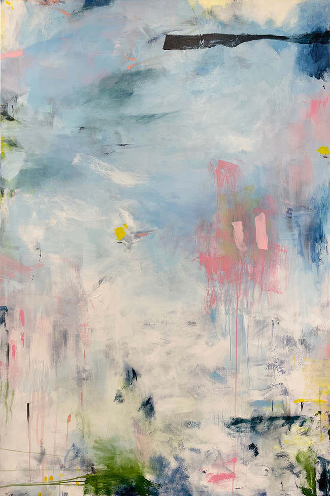 Large Scale Abstract painting by Kelly Rossetti