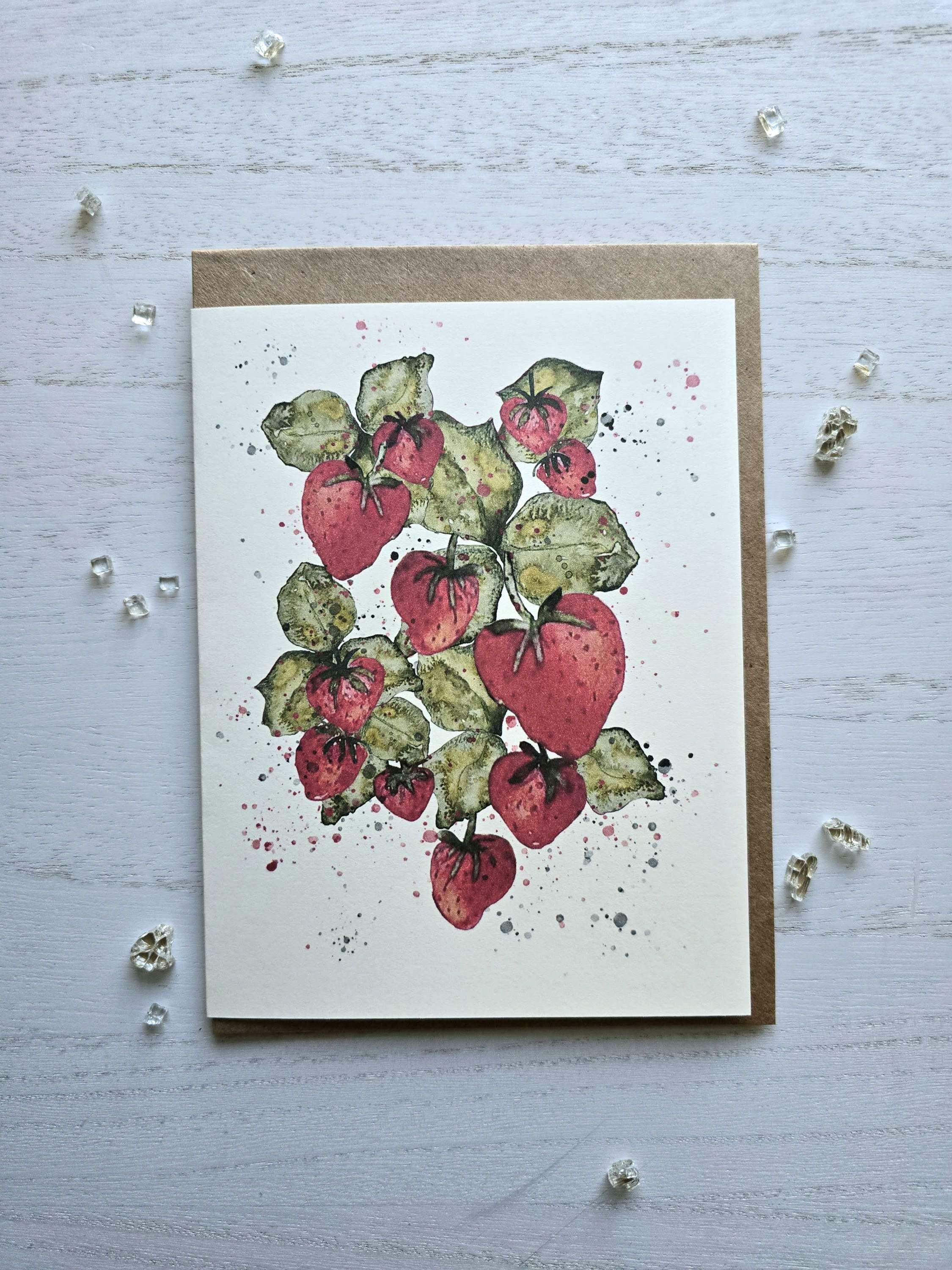 Strawberry Card (5x6.5)