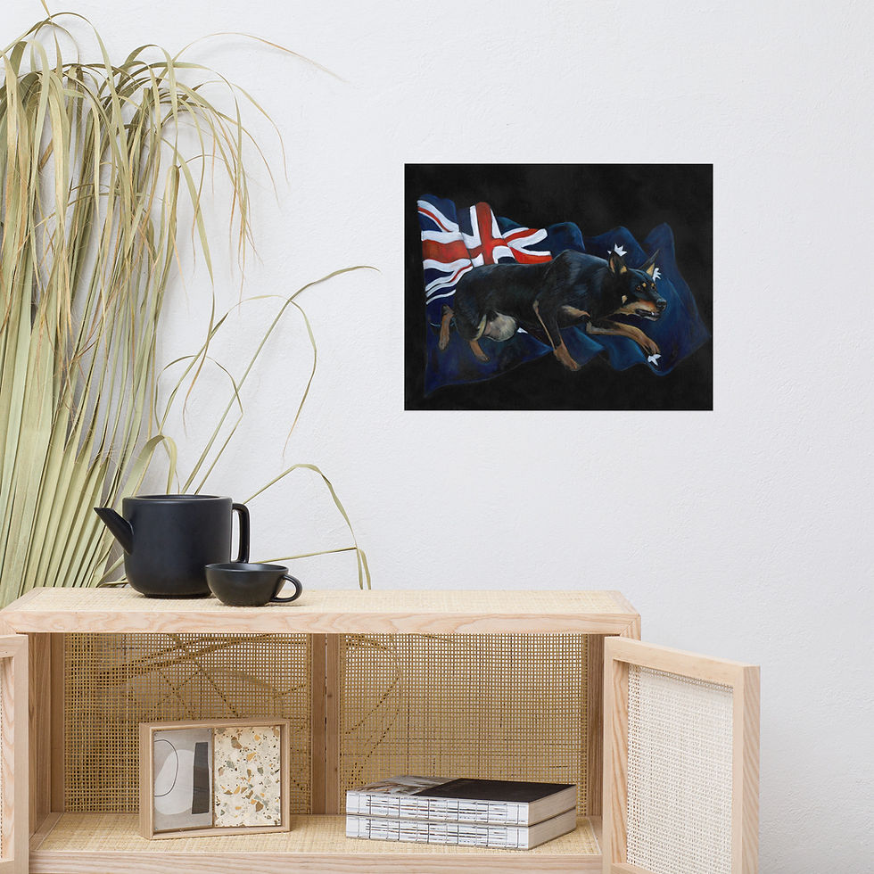 Thumbnail: True Blue - Matte Print - Smaller Sizes