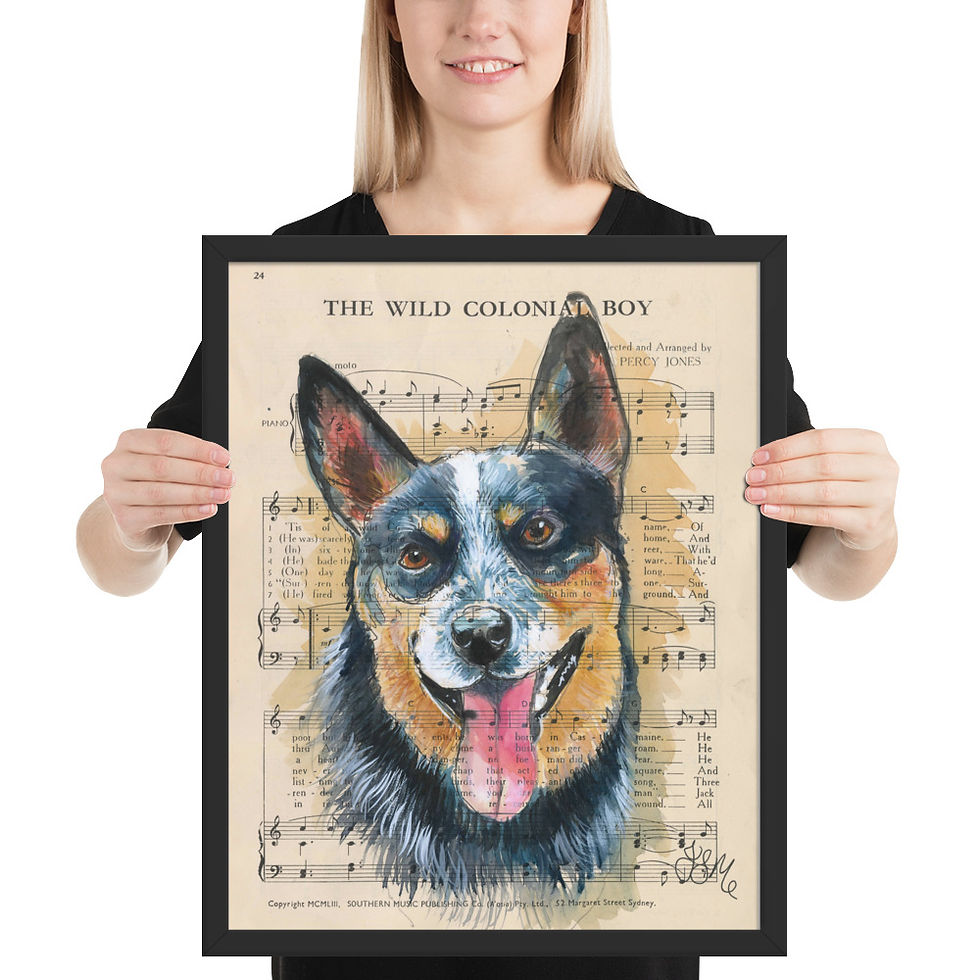 Thumbnail: The Wild Colonial boy - Framed Matte Print - Medium Sizes