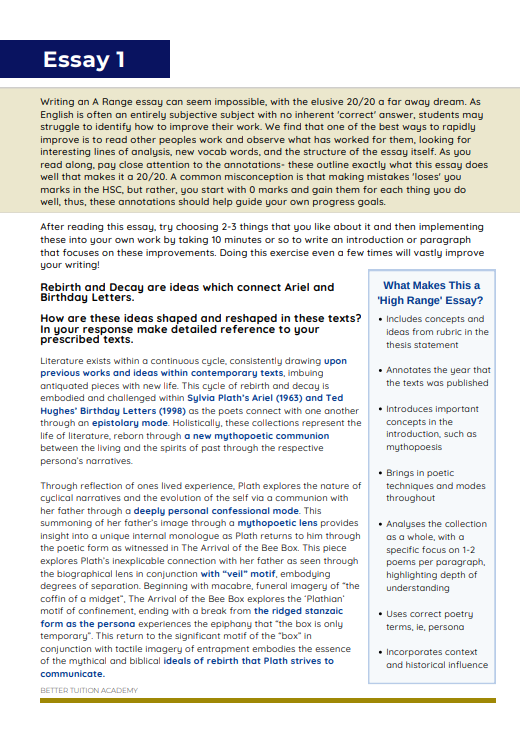 Thumbnail: Plath and Hughes Study Guide