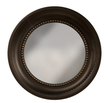 Black and Gold Colonial Convex Mirror