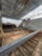Solid gable wall build and steels installed