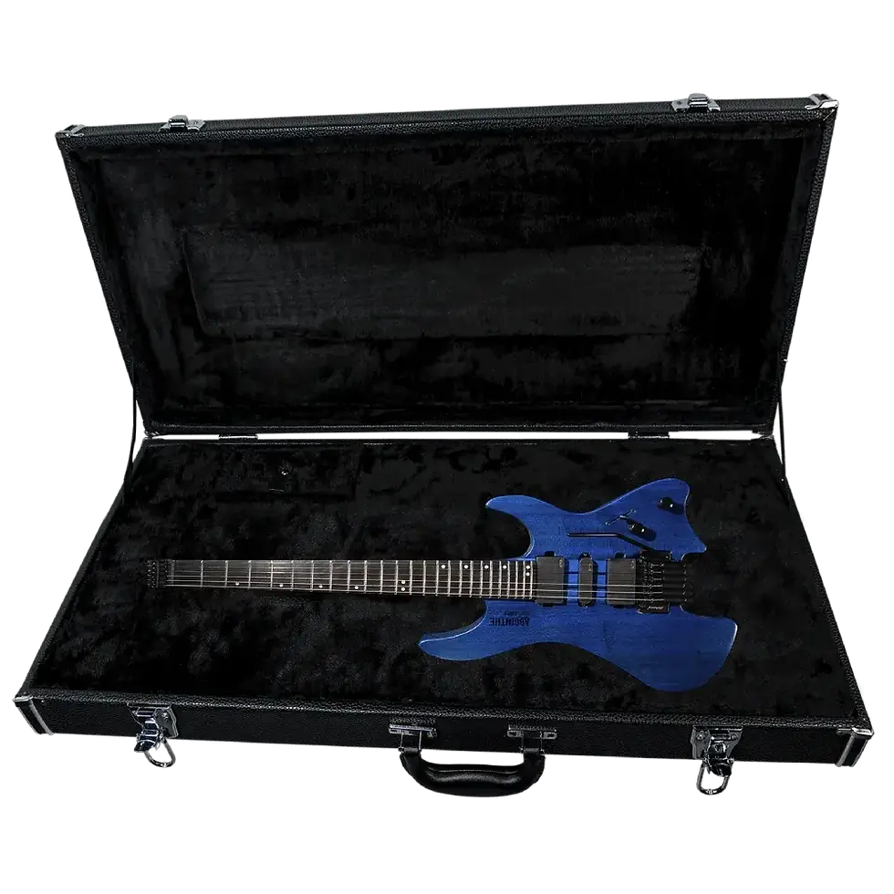 Thumbnail: Absinthe Blue Color Electric Guitar With Hard Guitar Case