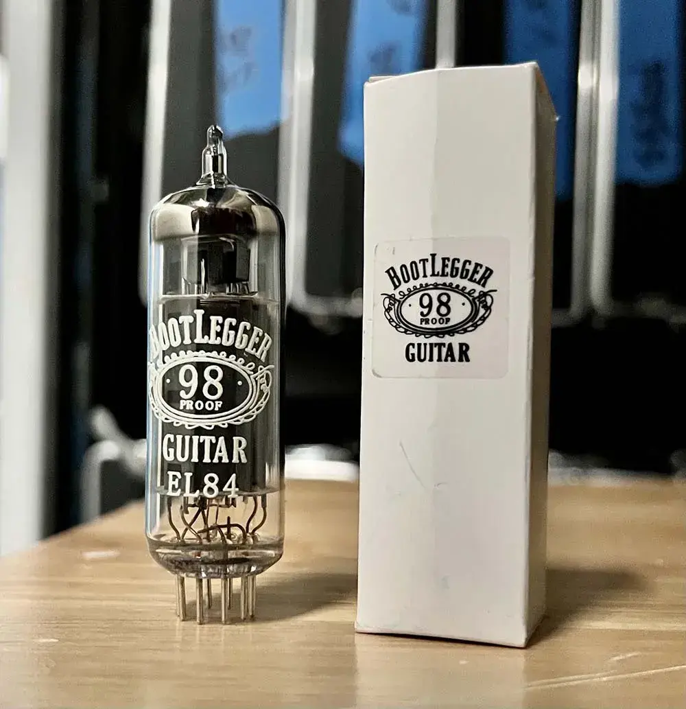 Two Bootlegger EL84 Tubes LED light