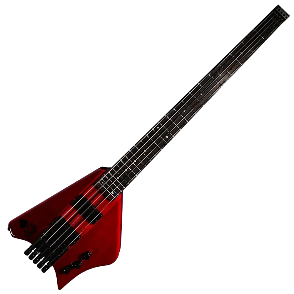 Red Burgundy Ace 5 String Bass