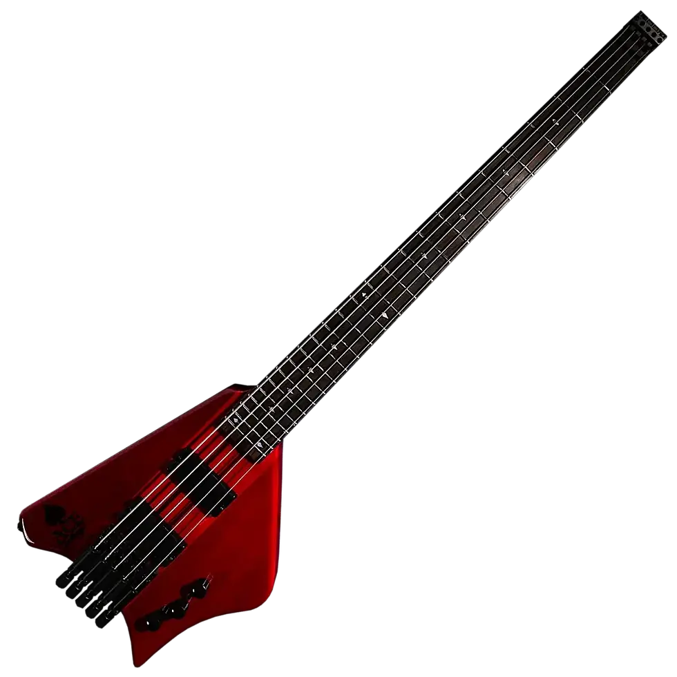 Red Burgundy Ace 5 String Bass
