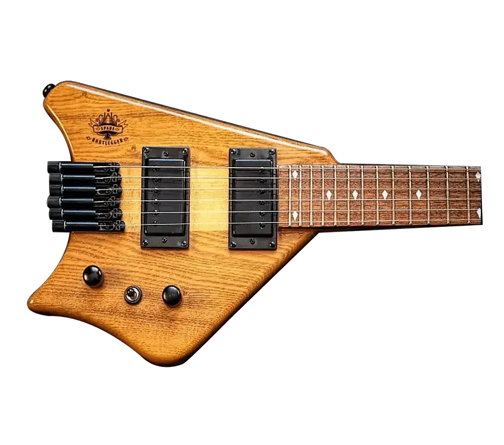 Thumbnail: Fretboard of Spade Honey Clear HH Guitar