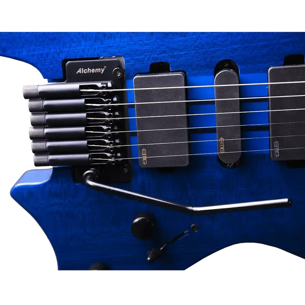 Thumbnail: Guitar Strings Setup on Absinthe Blue Color Electric Guitar