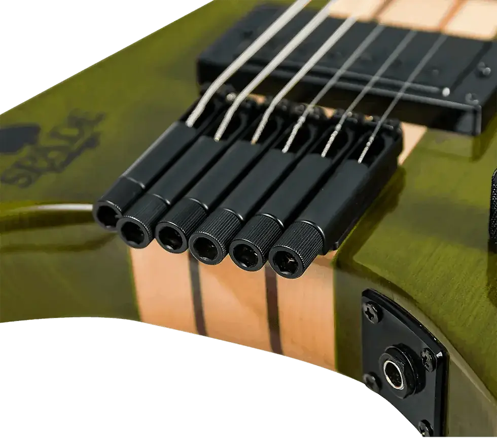 Thumbnail: Monorail Tuners of Spade Green Clear HH Guitar
