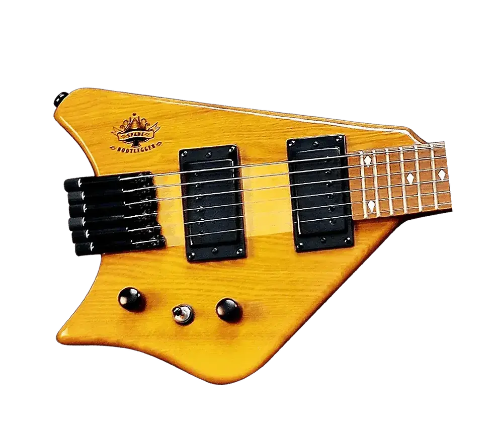 Custom Dom Speed Knobs of Spade Honey Clear HH Guitar