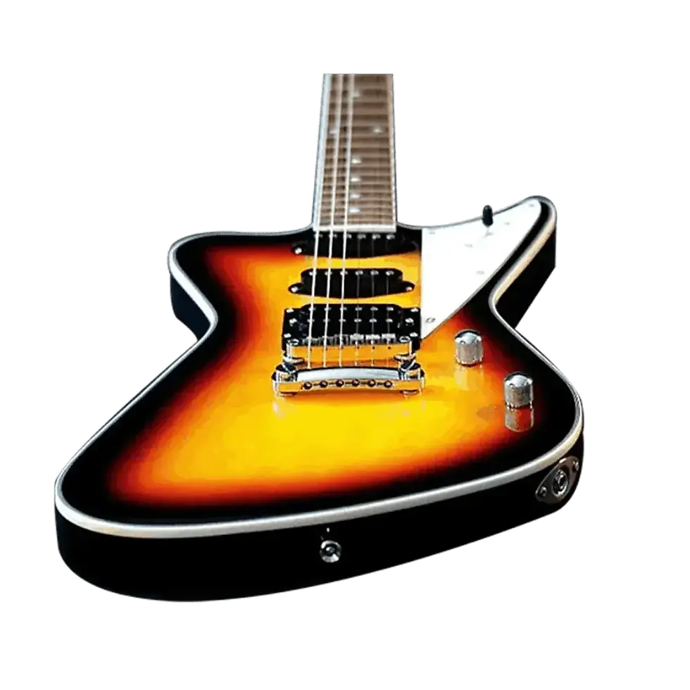 Hounder Black Red Honey Burst Electric Guitar-3