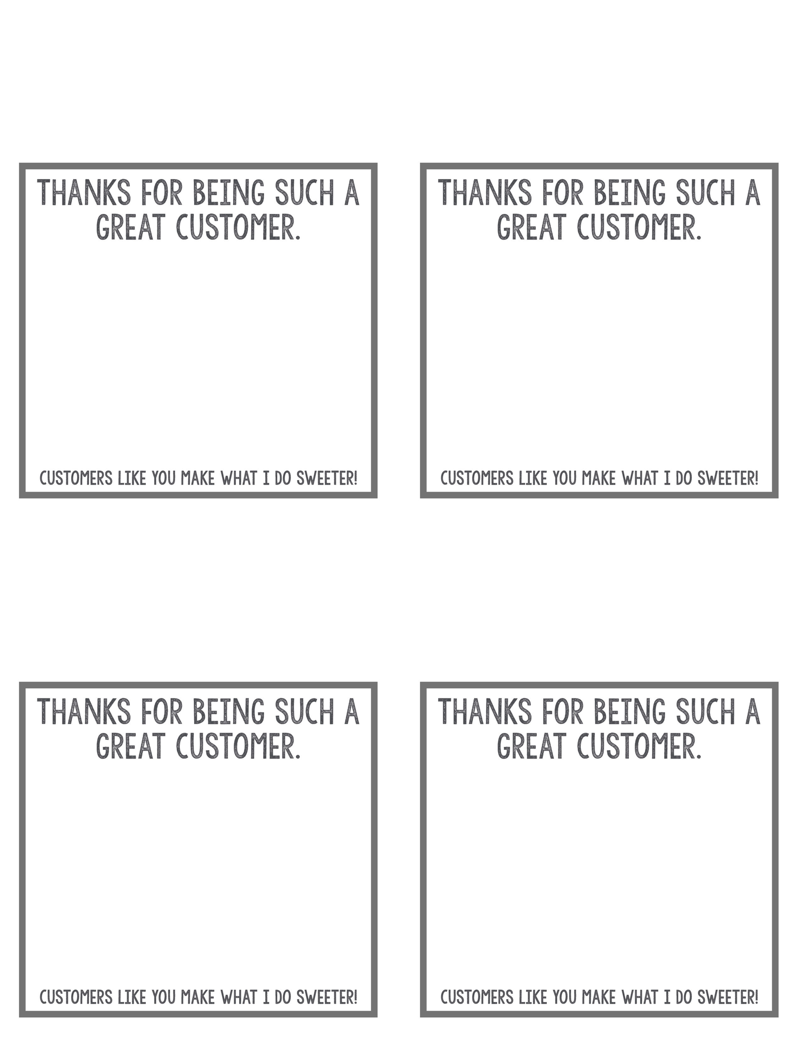 Customer Thank You Foldover Download