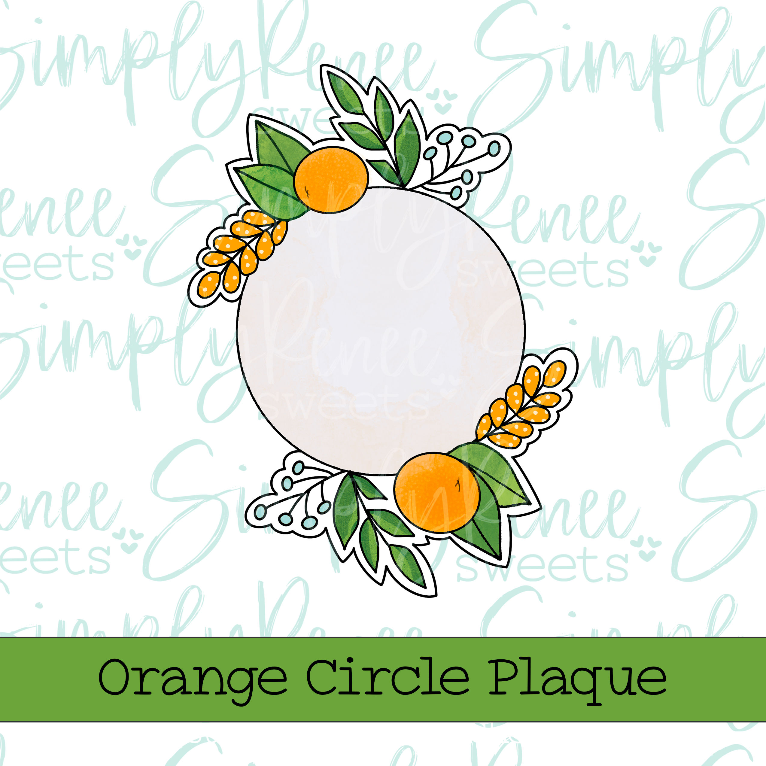 Orange Circle Plaque - STL Files