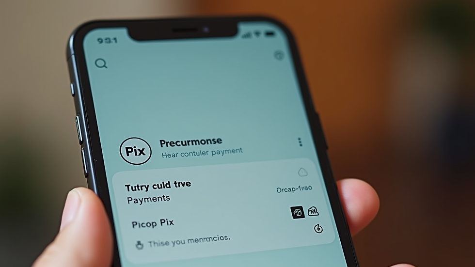 Close-up view of a smartphone screen showing a Pix payment confirmation