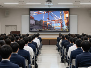 採用動画をリクルーターたち