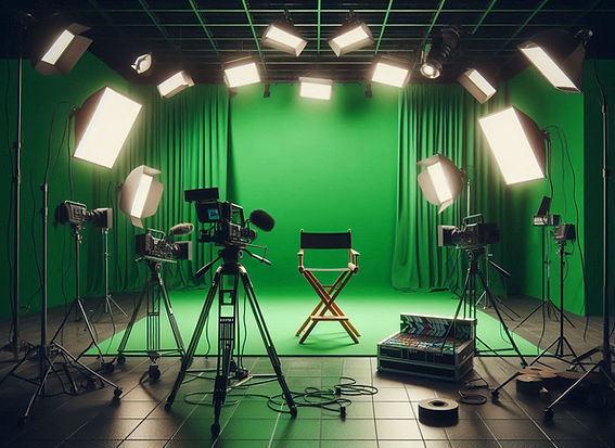 クロマキーを解説するイメージ（監修・神野富三）