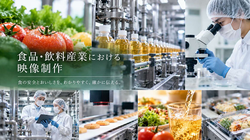 食品・飲料産業の映像制作