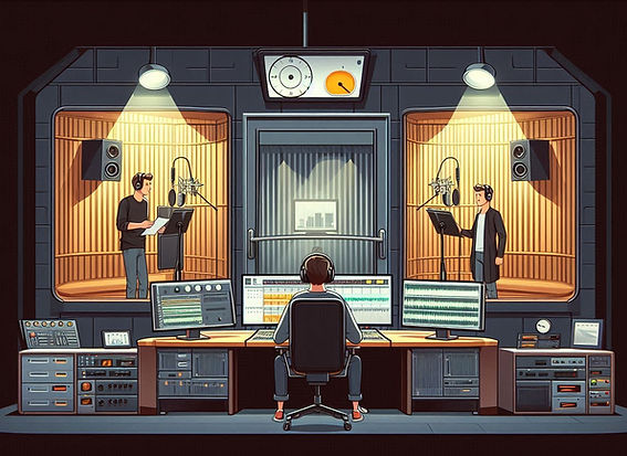 アテレコを解説するイメージ(監修・神野富三)