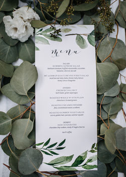 Wedding Menu