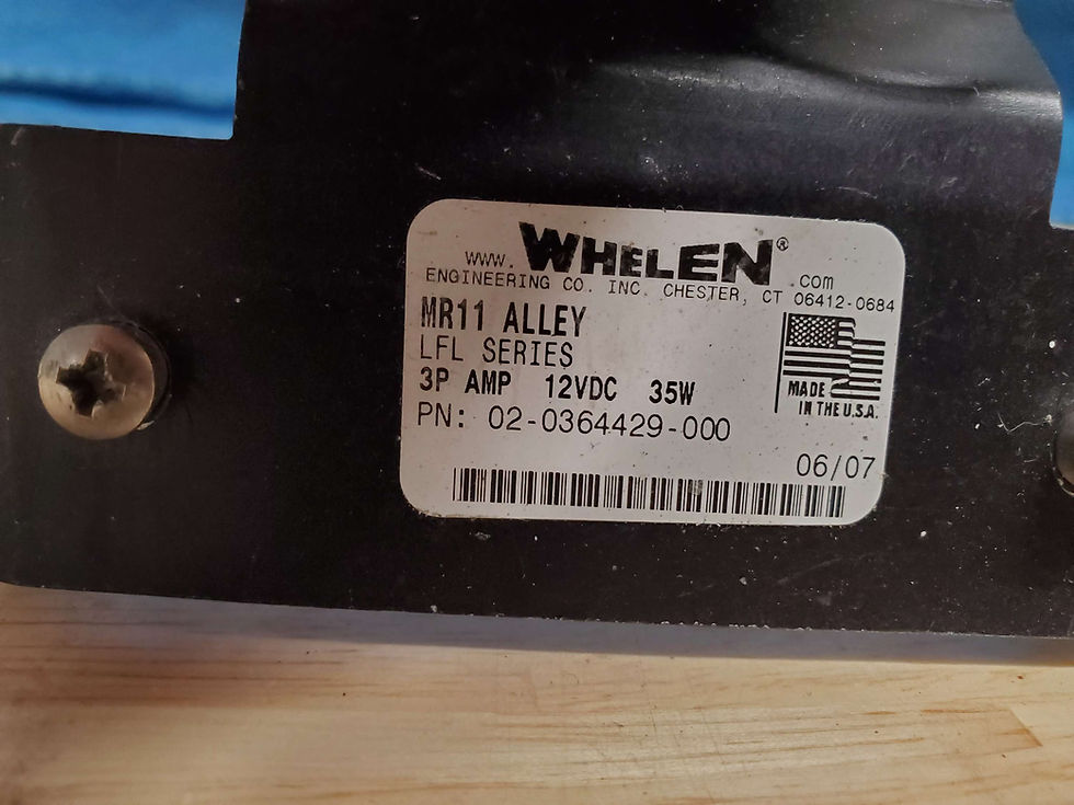 Thumbnail: Whelen MR11 Liberty LFL Lightbar Halogen Alley Light 
