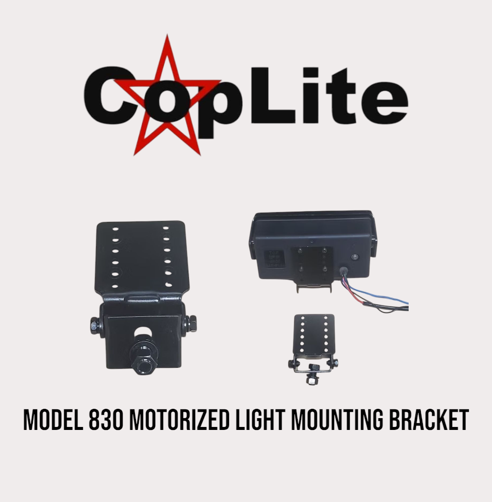 Coplite / Federal Signal / IPF  (830) Motorized Mirror Light Mounting Bracket 