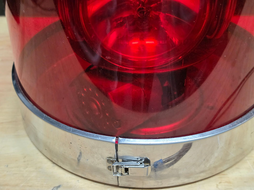 Thumbnail: Grote 7624 - 4 Sealed Beam Rotating Beacon Light (Red) 