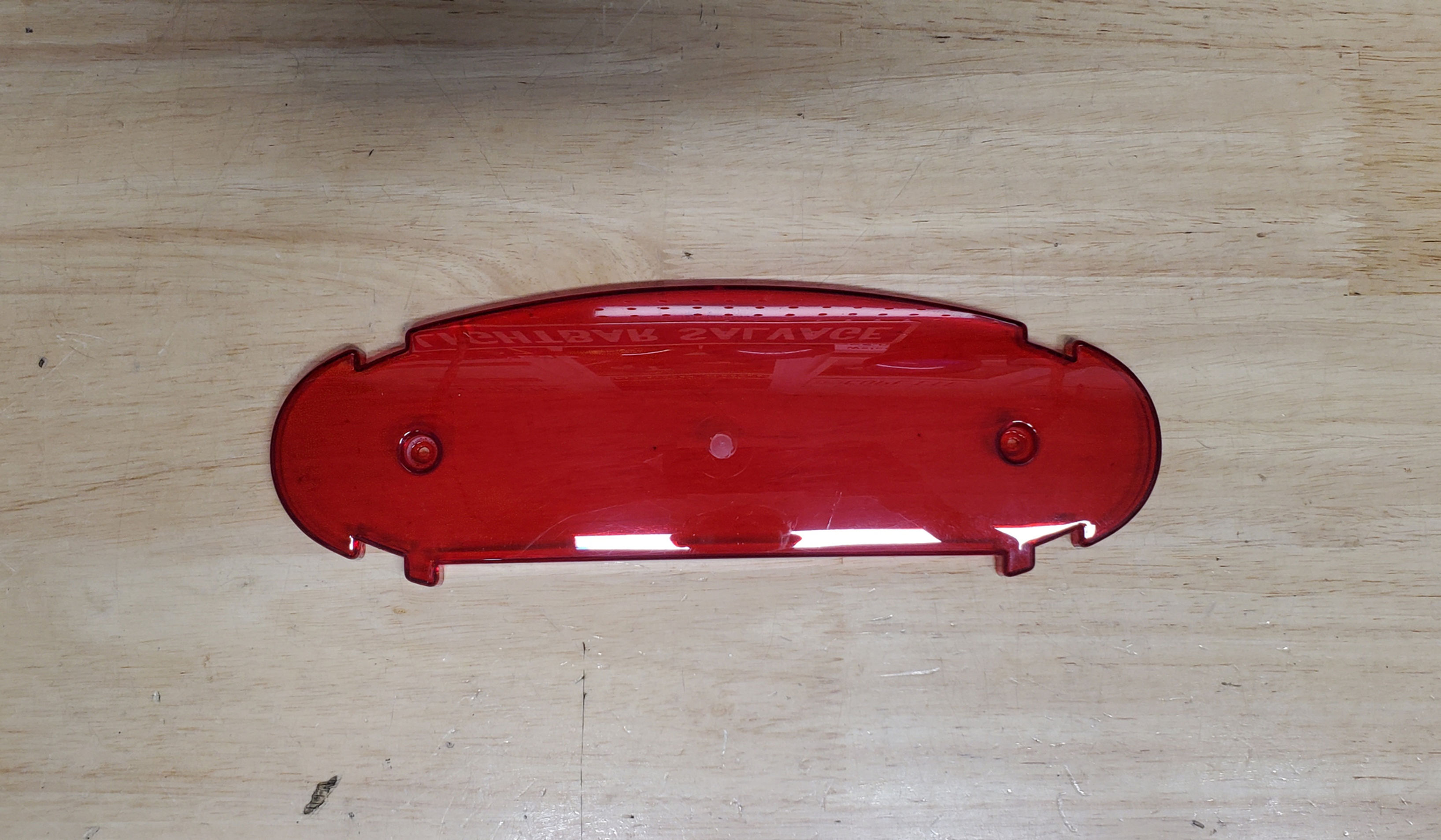 Federal Signal Jetsonic Jetstream Jetstrobe Endcap Filter Lens (Red) 