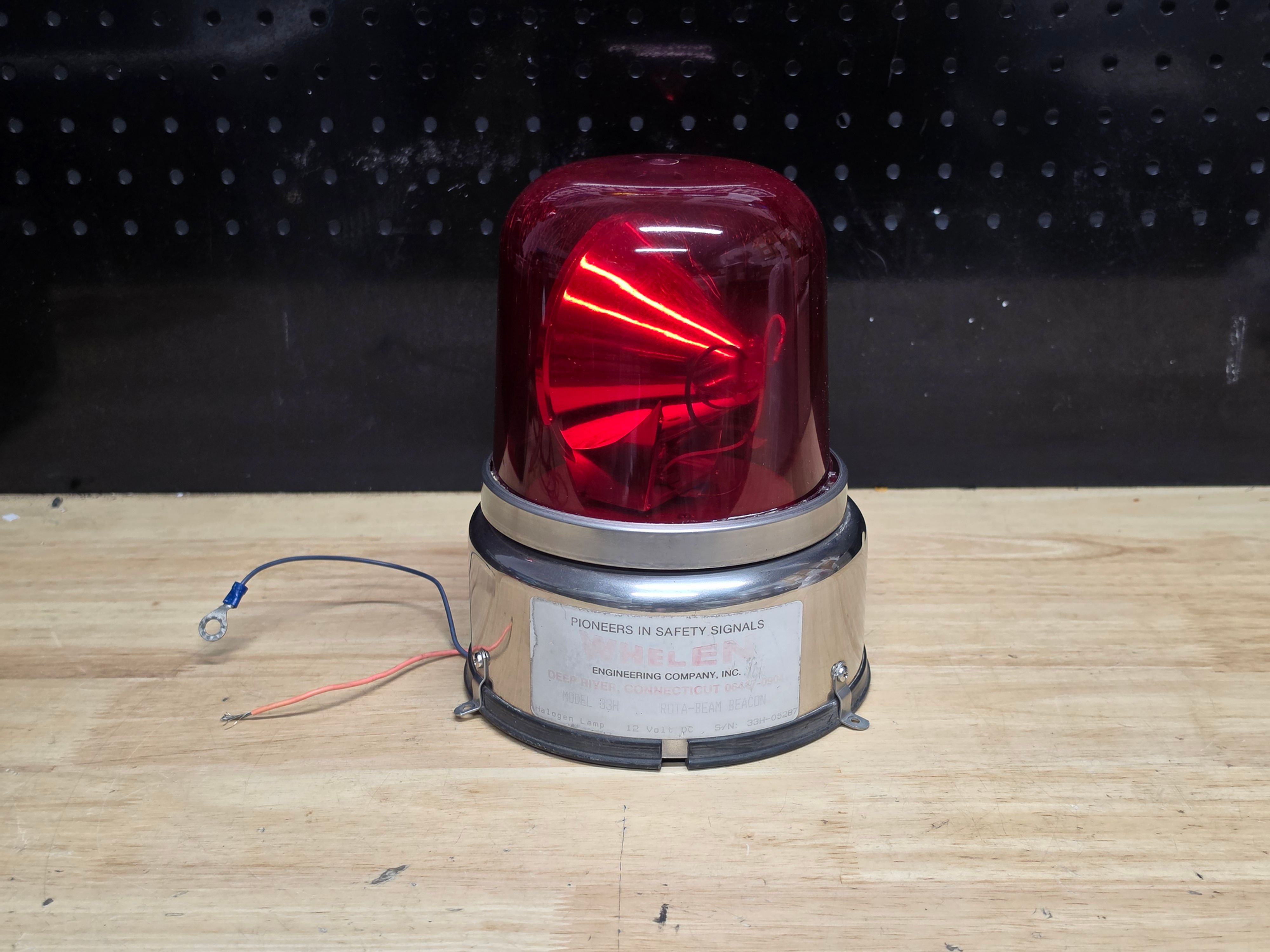 Whelen Rota-Beam Beacon Model 33H (Red)