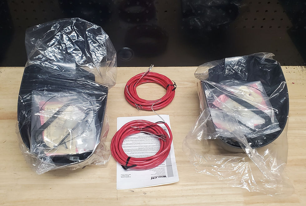 Thumbnail: Whelen Mirror Beams LED Lights - 2007-2014 Chev Tahoe (Red/Blue - Splits)