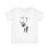 Thumbnail: Lasten T-paita Kuningas valkoinen